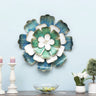 White Blue Green Wall Flower - Craftkriti