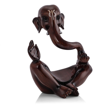 Lord brown ganeshji polyresin showpiece - Craftkriti