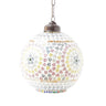 Multicolour glass mosaic fig hanging lamp - Craftkriti