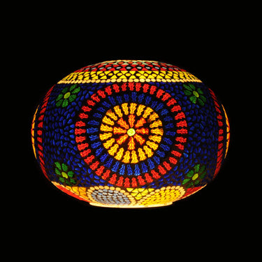 Multicolour glass huron ceiling hanging lamp - Craftkriti
