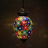 Colourful glass hanging pendent lamp - Craftkriti