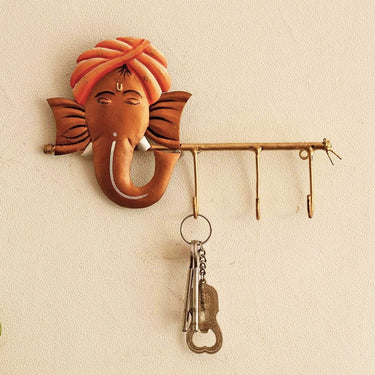Metal Lord Ganesha Key Holder