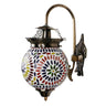 Fish shaped beads multicolour mosaic wall lamp - Craftkriti