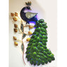 Metal LED 4ft peacock wall decor - Craftkriti