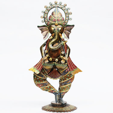 Metal Tabla Ganeshji Table Showpiece