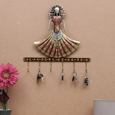 Red Lady Metal Wall Hook - Craftkriti