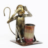Multicolour Bura Mat Dekho Monkey Pen Stand - Craftkriti