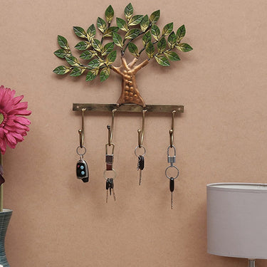 Green Tree Metal Wall Hook