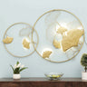Golden Zingo Leaf Wall Art - Craftkriti