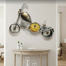 Metal Harley Davidson Bike Multicolour Wall Clock - Craftkriti