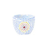 Blue glass aura tea light holder - Craftkriti