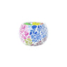 Multicolour glass tapan tea light holder - Craftkriti