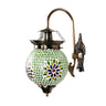 Green Mosaic glass wall lamp - Craftkriti