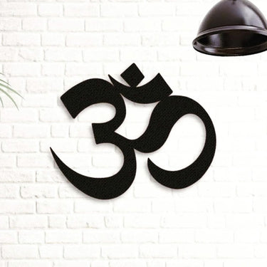 Metal OM Black Wall Art - Craftkriti