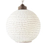Red glass lace ceiling pendant lamp - Craftkriti