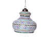 Colourful glass hanging pendant lamp - Craftkriti