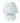 White glass handmade mushroom table lamp - Craftkriti