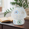 Multicolour Burgeon Glass Traditional Table Lamp - Craftkriti