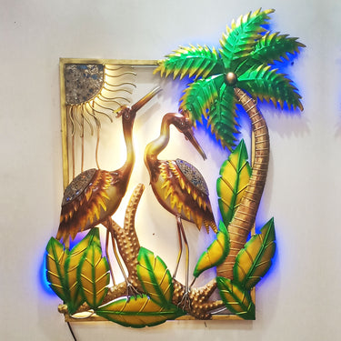 Two Swans Metal Wall Art - Craftkriti