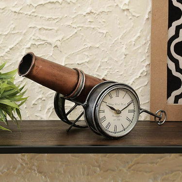Tope Metal Copper Table Clock - Craftkriti