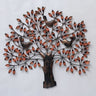 Orange Metal Leaf Tree Wall Art - Craftkriti