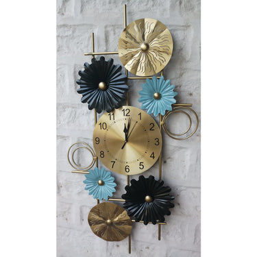 Vertical Metal Wall Clock