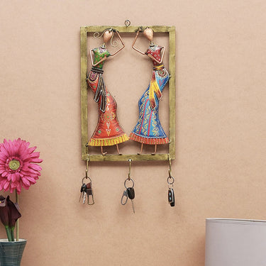 Two Ladies Frame Metal Wall Hook