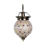Beautiful beads flower mosaic wall lamp - Craftkriti