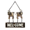 Multicolour Metal Welcome Decorative Wall Art - Craftkriti